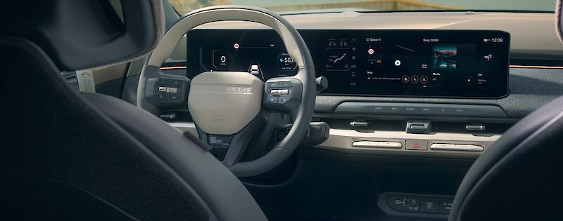 Kia EV3 dupla kijelző és kormány
