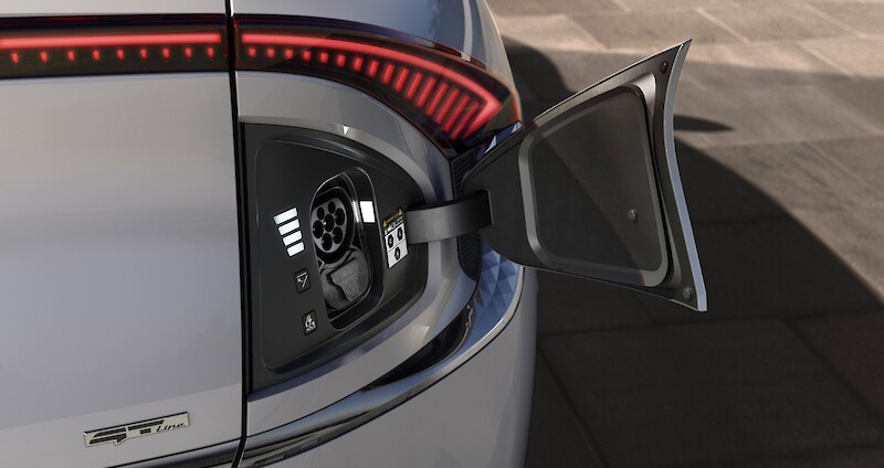Kia EV6 töltő csatlakozója